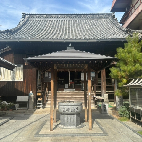 海岸寺の山門で金剛力士像の代わりに出迎えてくれたのは何の像？