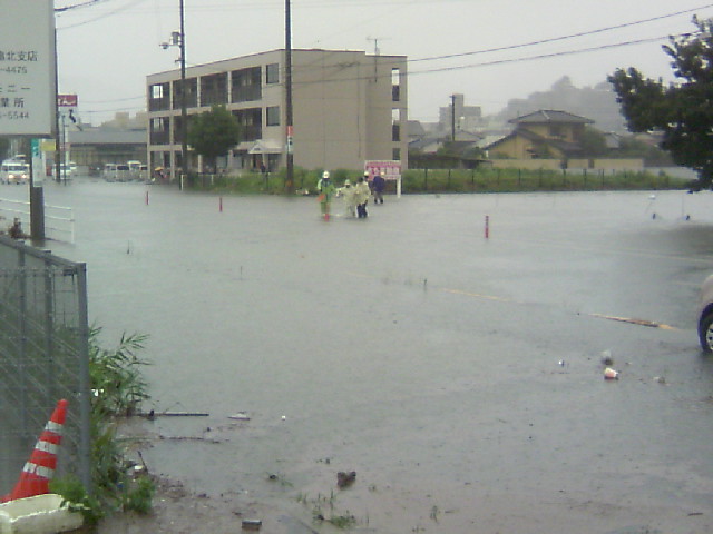 平成23年台風12号津森方面