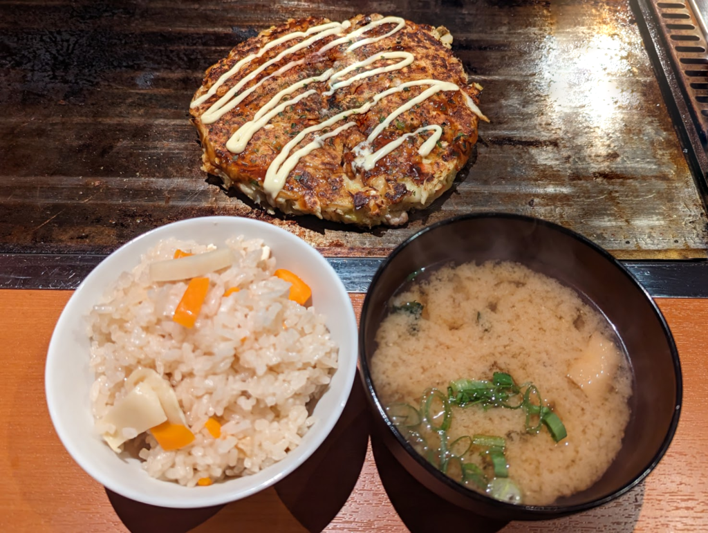 丸亀市浜町 お好み焼き・鉄板焼き ずまちゃん お好み焼きランチ