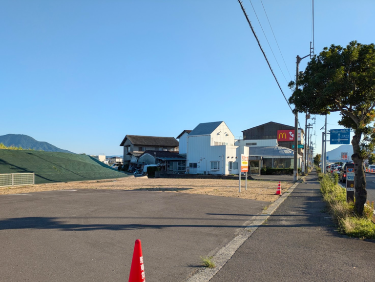 丸亀市田村町にあった「中華料理あおば」の建物がなくなってる