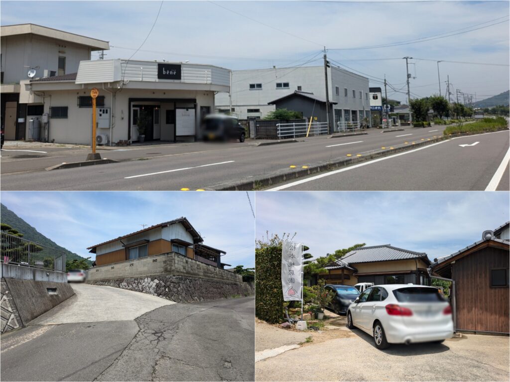 丸亀市飯山町 松本桃農園 場所・駐車場