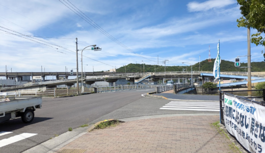 宇多津町にある「大束川橋」の防護柵が2024年6月ごろに新しくなったみたい！