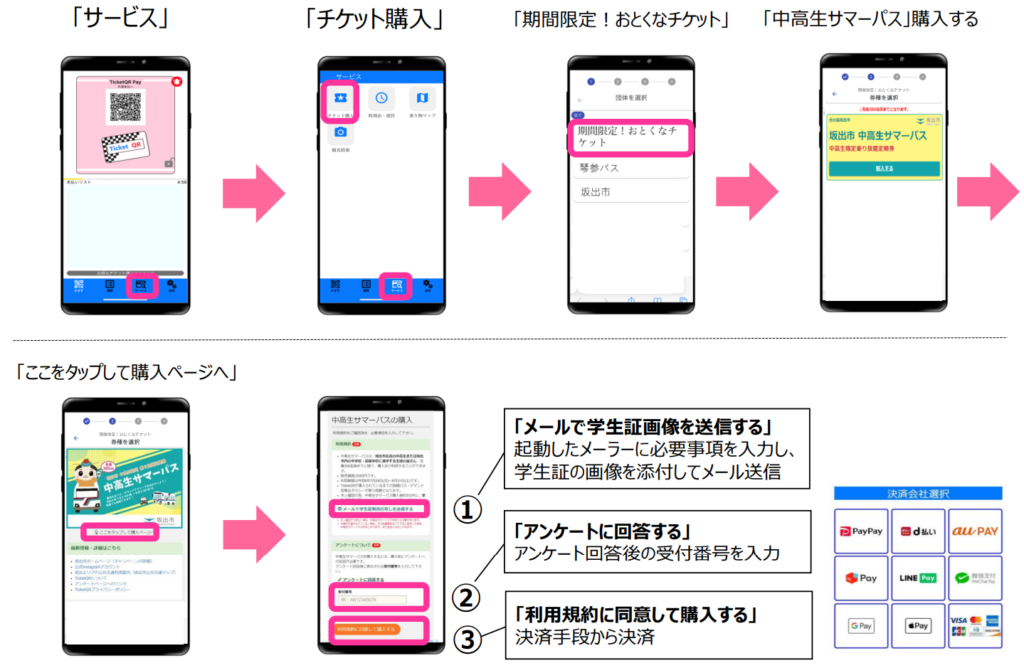 坂出市 中高生サマーパス