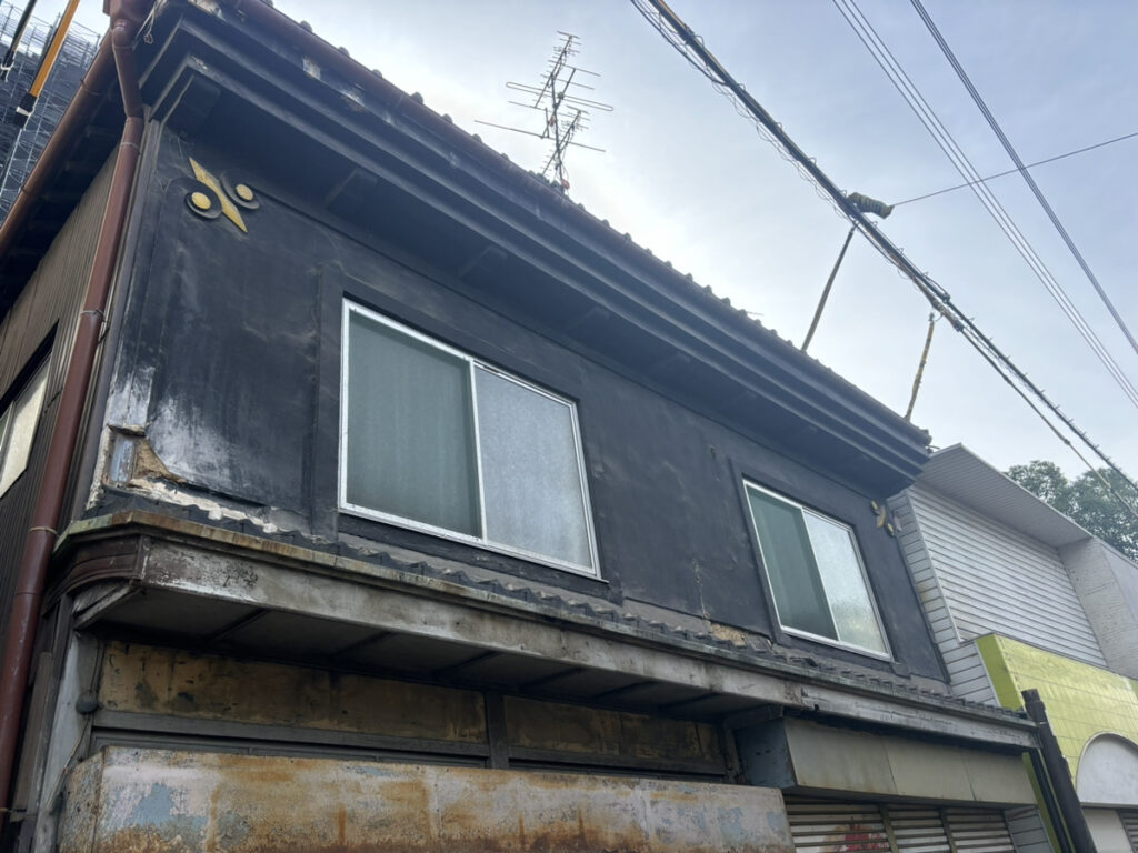 坂出市本町商店街 アーケード撤去 外壁