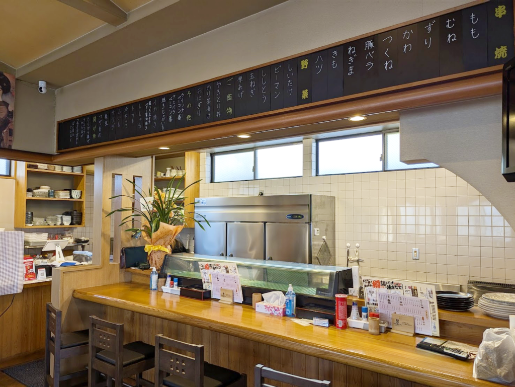 坂出市久米町 焼き鳥 博(ひろ) 店内