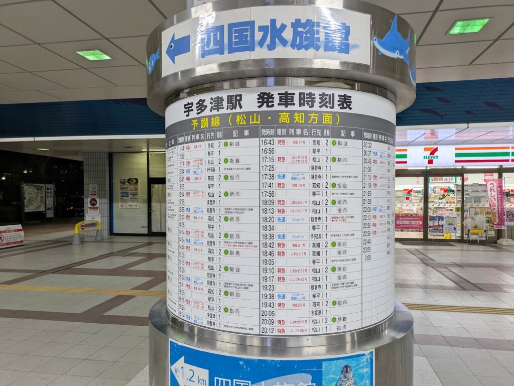 宇多津駅 特急しまんと